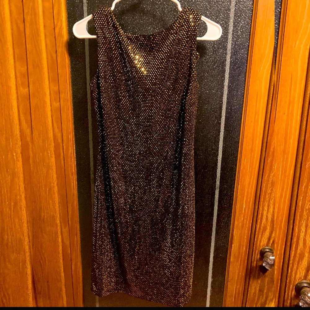 Gold sparkle dress